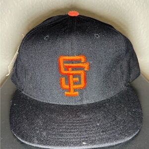 7 1/4 - Vintage 80s San Francisco Giants Hat New Era Diamond Collection Wool Pro